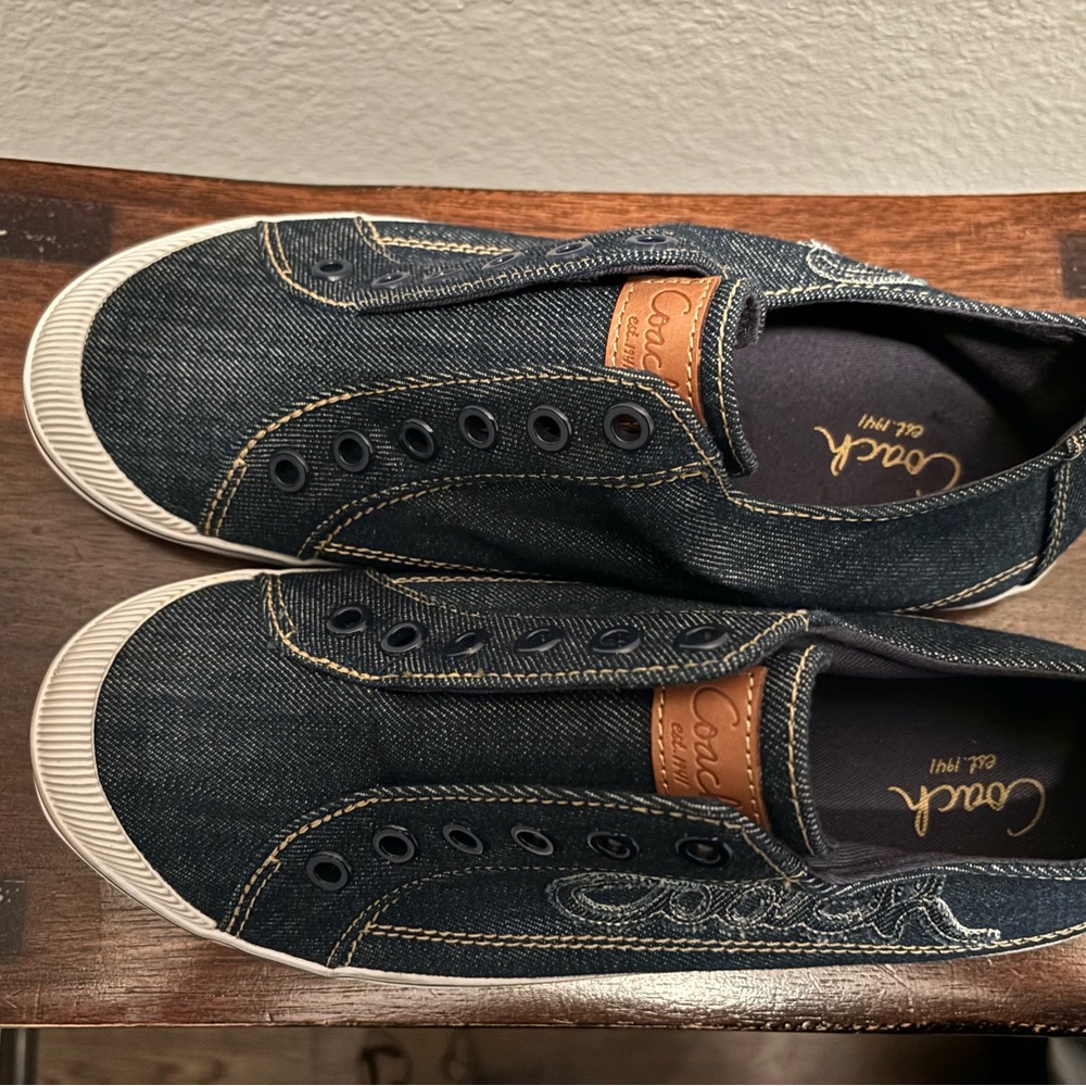 Never Worn. Denim Sneakers